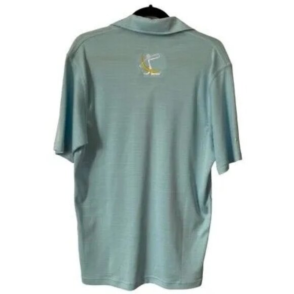 Ashcroft Mens Small Aquatic Blue Polo Shirt with Embroidered Design Size S - Picture 2 of 9